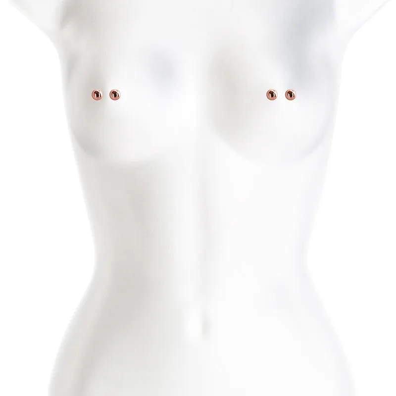 Bound Nipple Clamps - M1 - Rose Gold