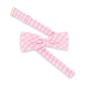 Bow Tie -- Pink Soft Check