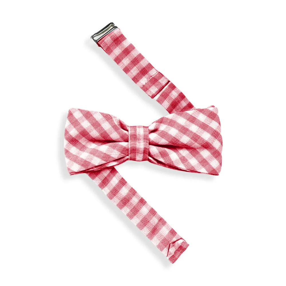Bow Tie -- Red Soft Check