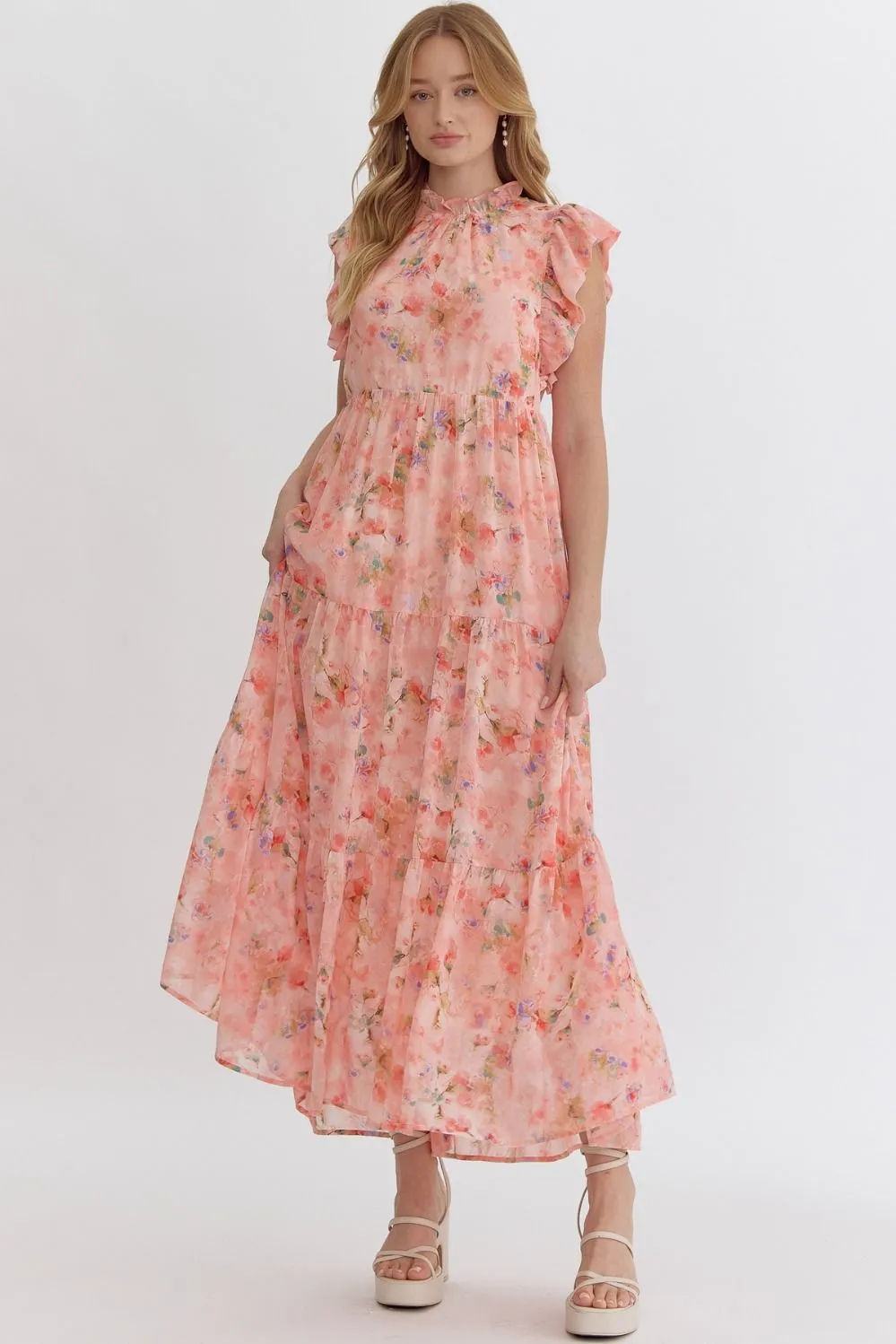 Braxton Floral Flutter Dress FINAL SALE
