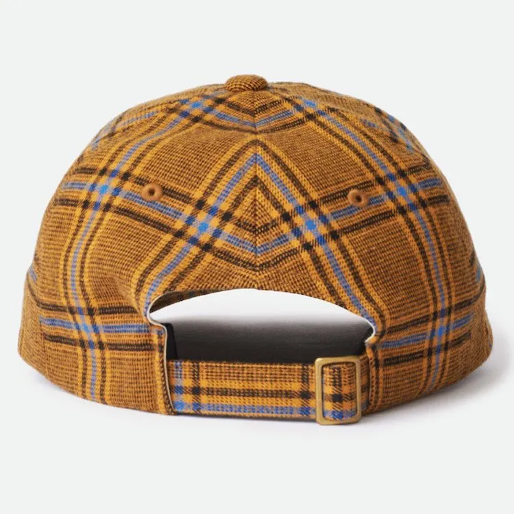 Brixton Alpha LP Snapback Cap Blonde Plaid