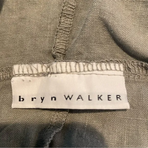 Bryn Walker Women's Linen jacket‎ Gray Large With pockets