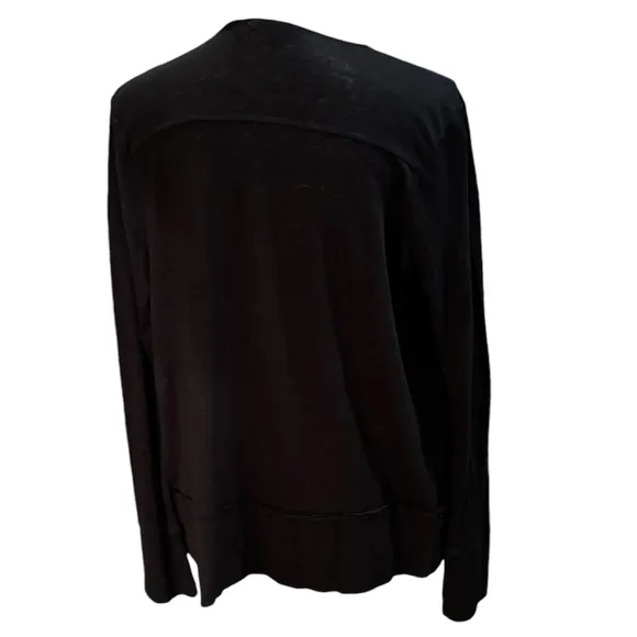 Calypso St. Barth Black Linen Stolka Cardigan Size M. NWT