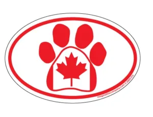 Canadian Oval Paw Magnets