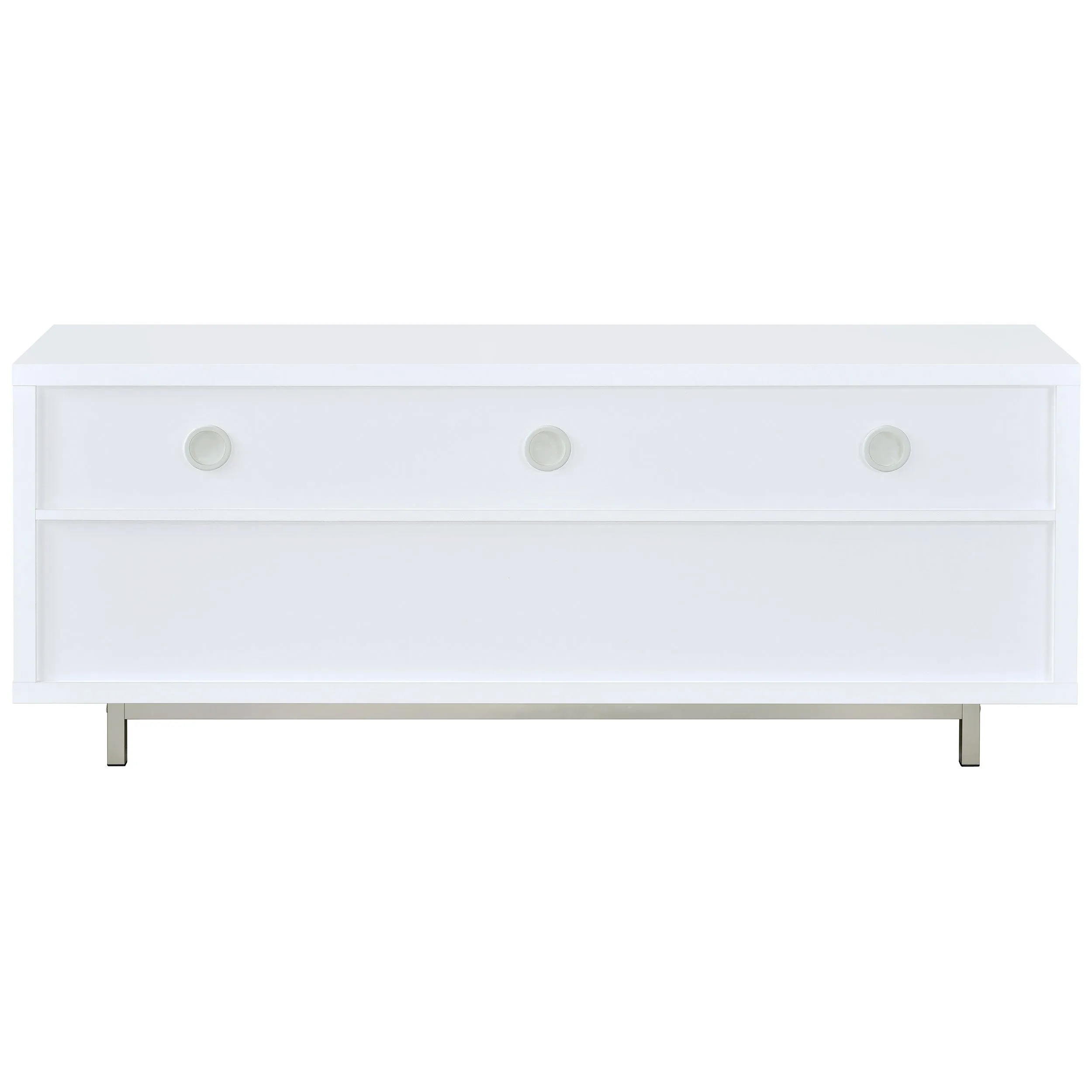 Casey 2-drawer Engineered Wood 60" TV Stand White