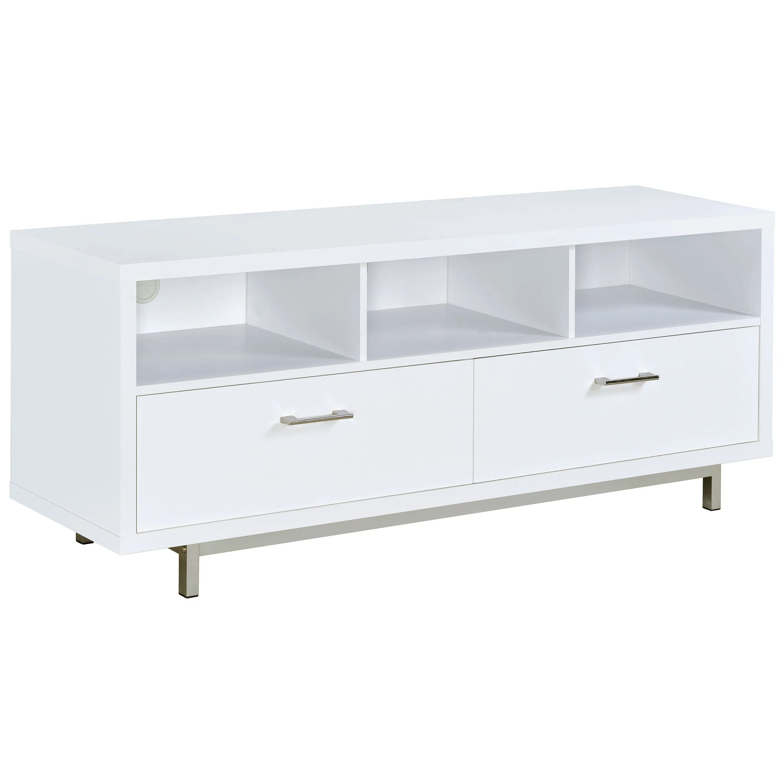 Casey 2-drawer Engineered Wood 60" TV Stand White