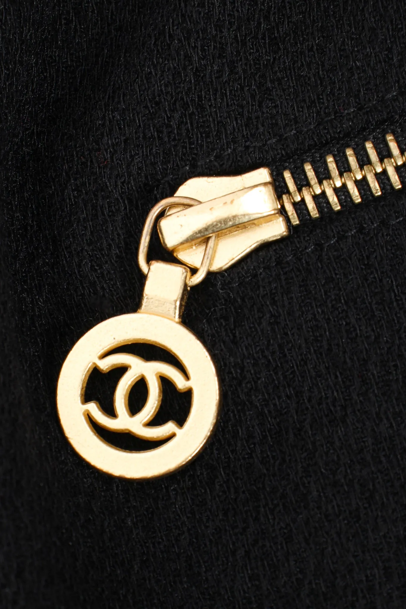 CC Logo Zipper Midi Skirt