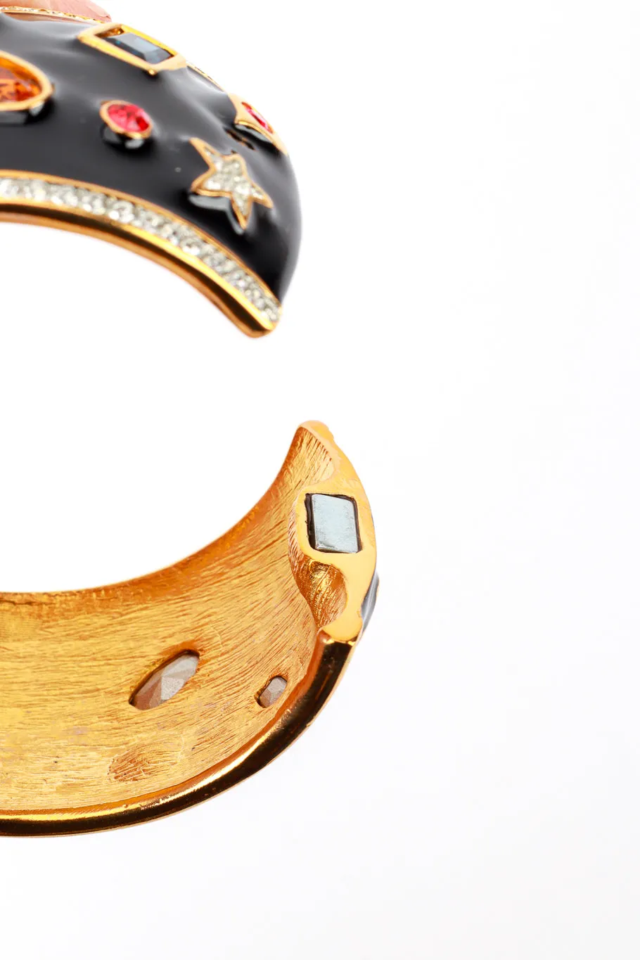 Celestial Black Enamel Gem Bracelet