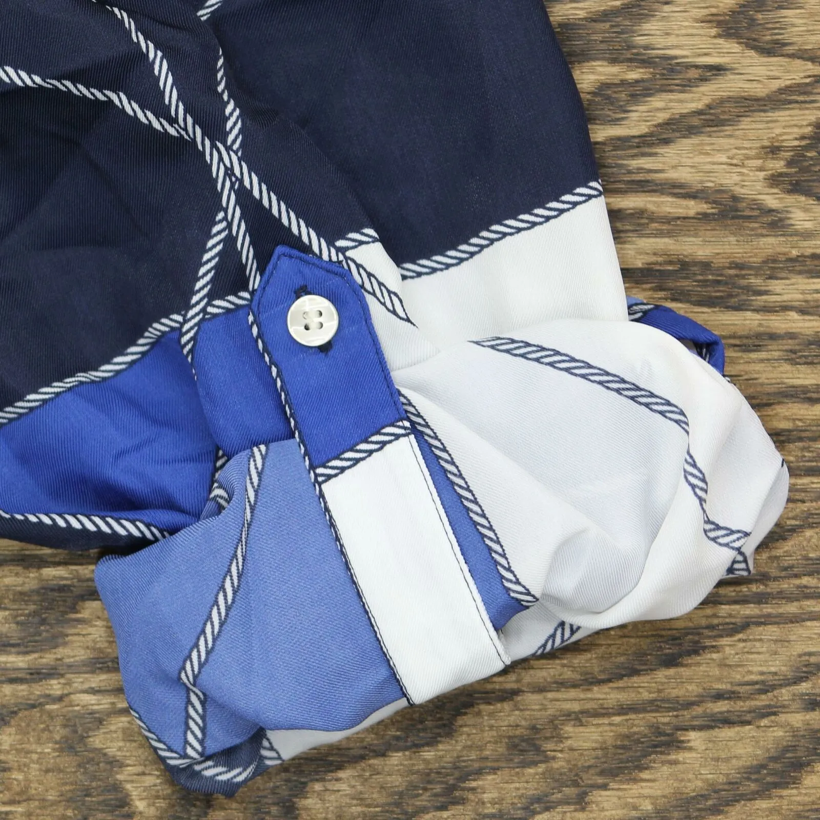 Charter Club Plus Size Nautical Roll Tab Button Tie Front Blouse