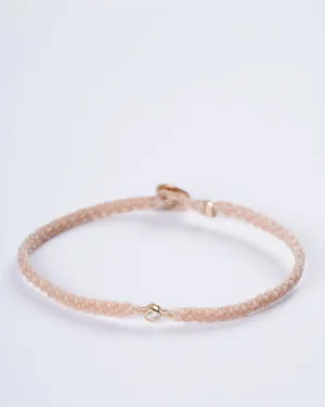 classic diamond bracelet in natural - natural nylon and stone
