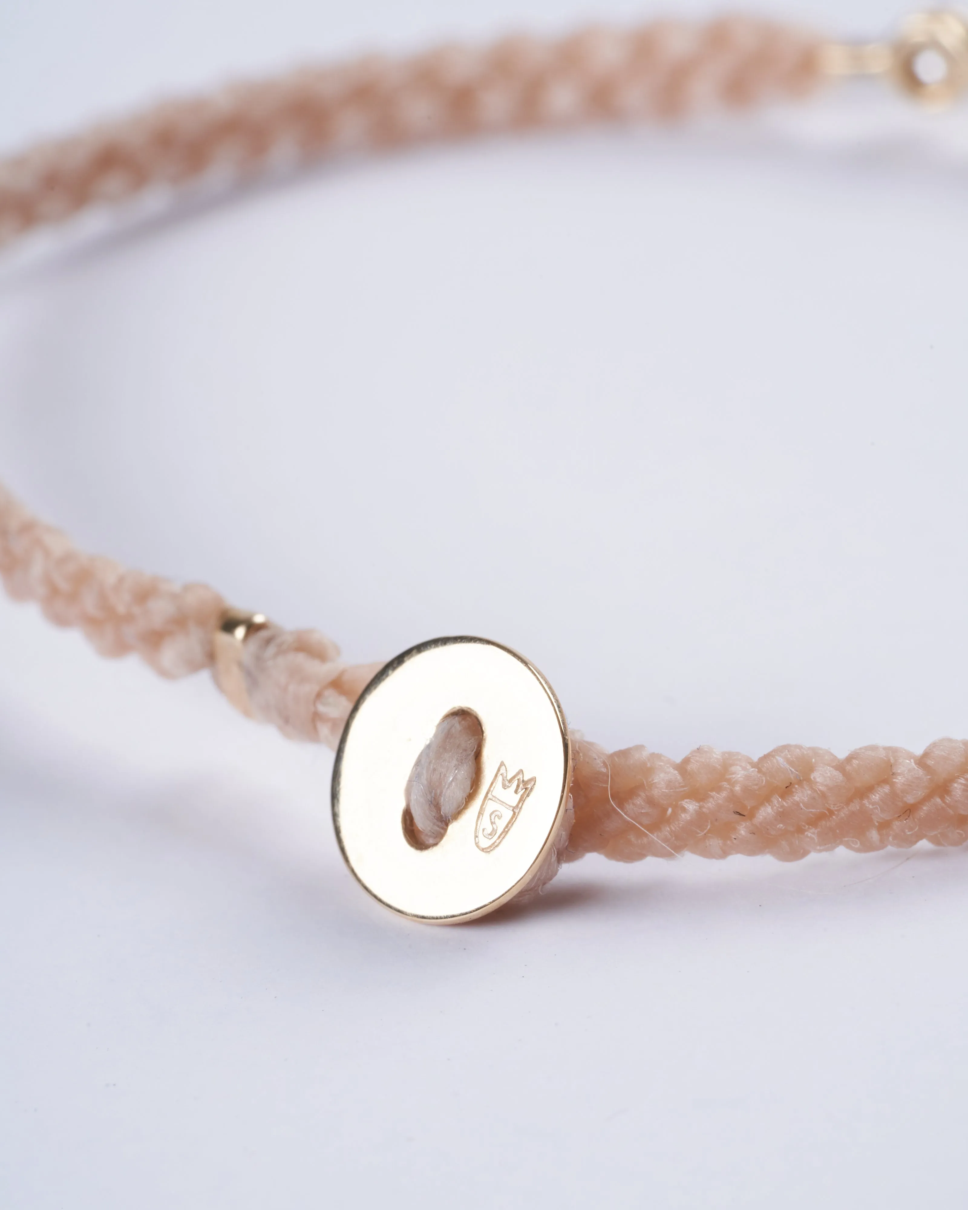 classic diamond bracelet in natural - natural nylon and stone