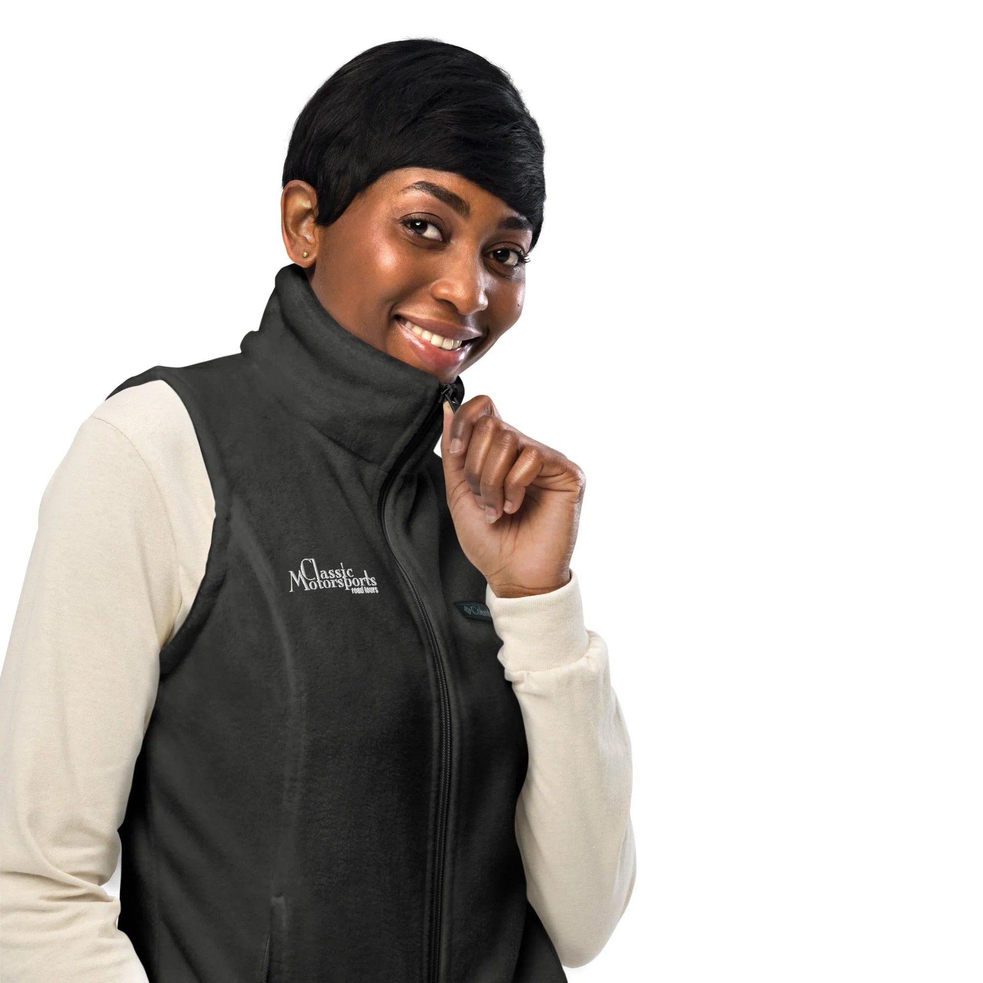 Classic Motorsports Road Tours Women’s Embroidered Columbia Fleece Vest