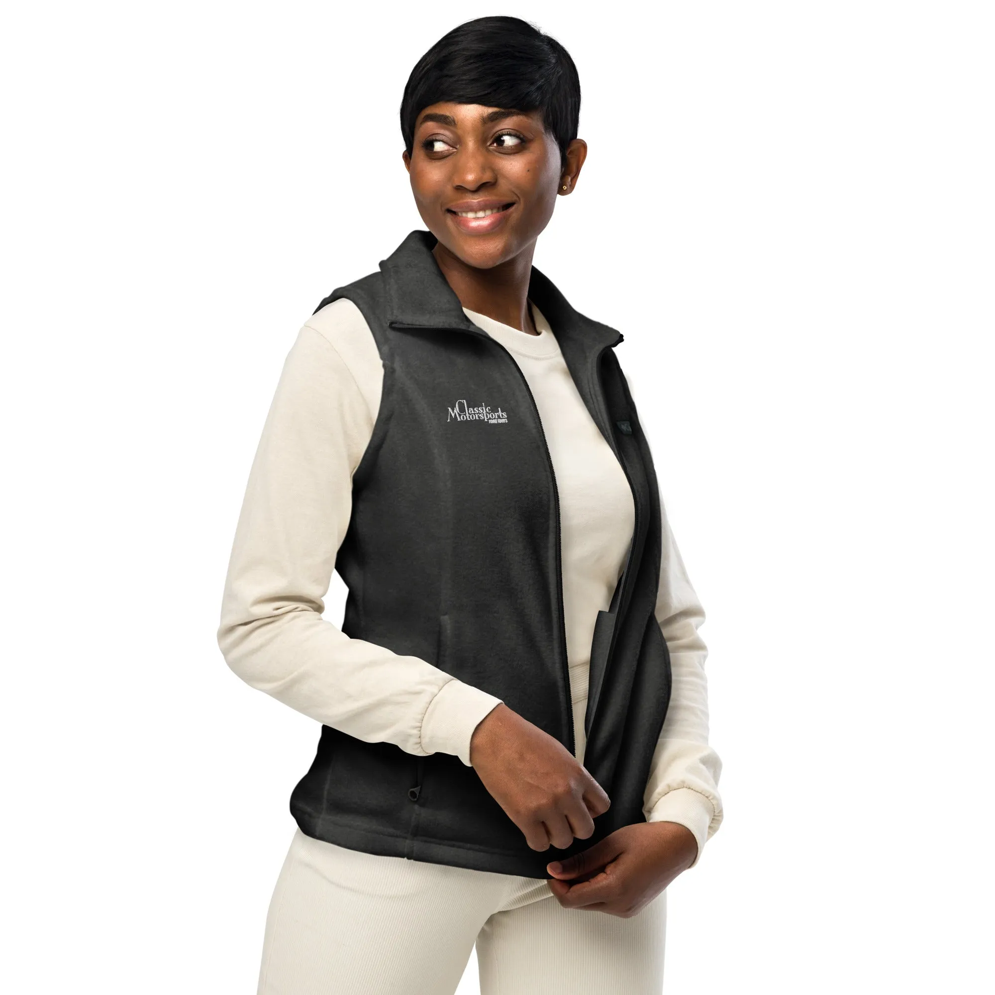 Classic Motorsports Road Tours Women’s Embroidered Columbia Fleece Vest