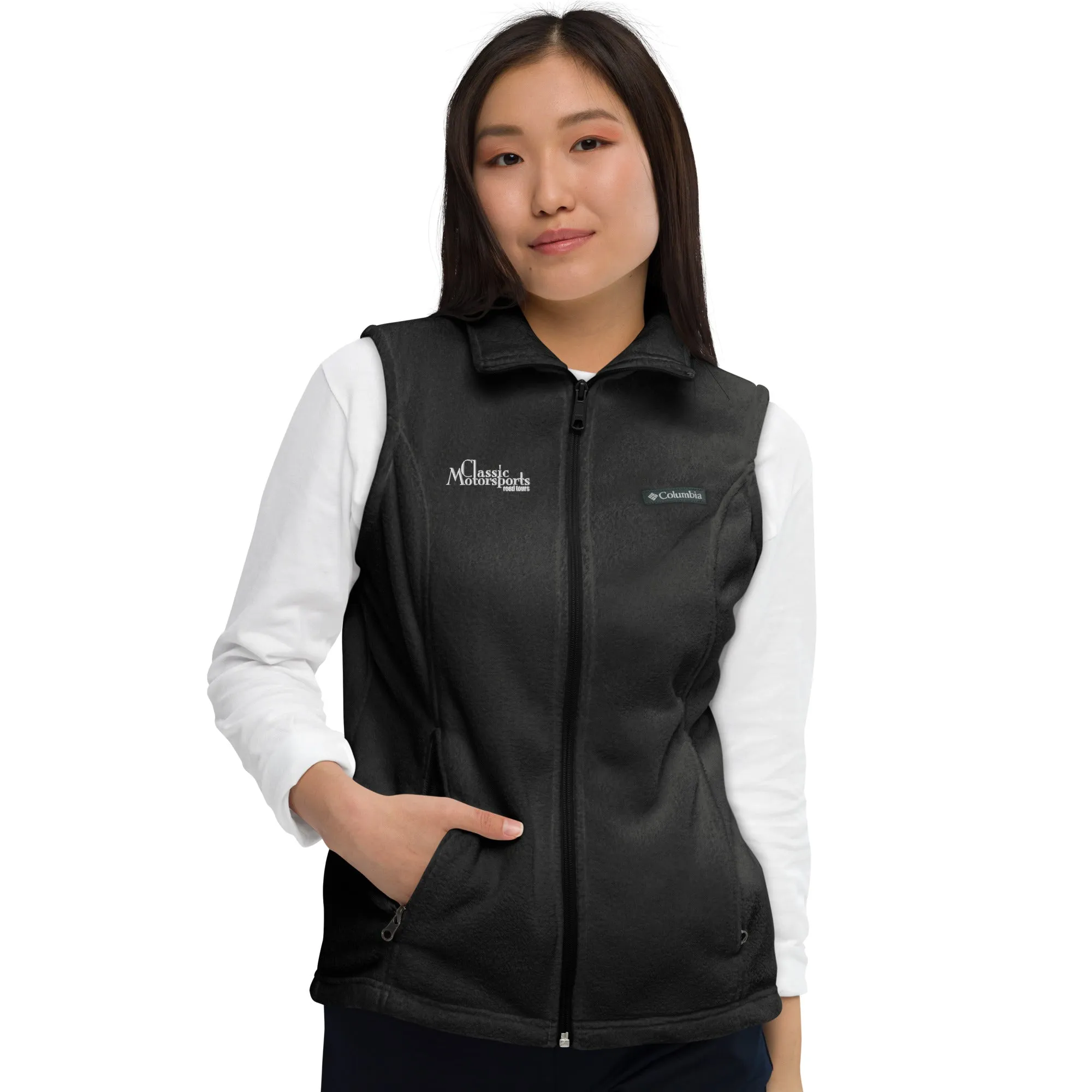 Classic Motorsports Road Tours Women’s Embroidered Columbia Fleece Vest