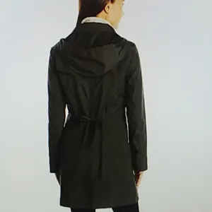 Cole Haan Navy blue small rain jacket with hood