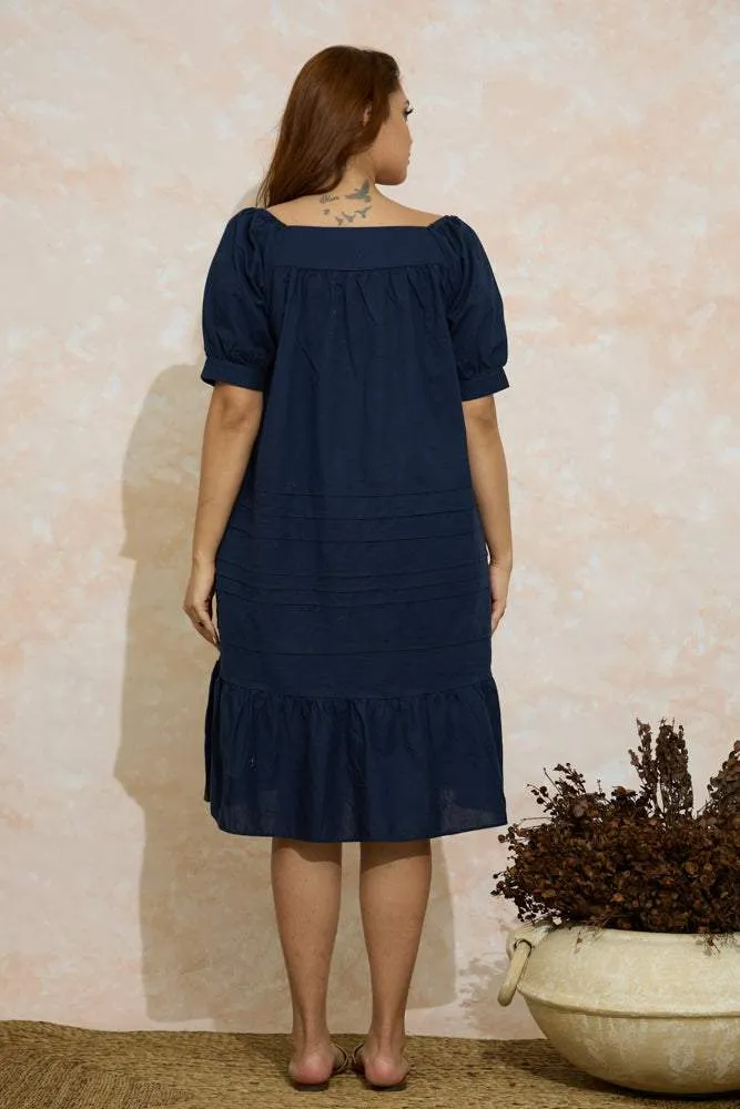 Coral Coast Linen Dress