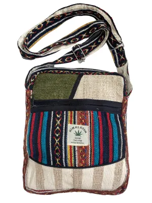 Cotton and hemp shoulder bag