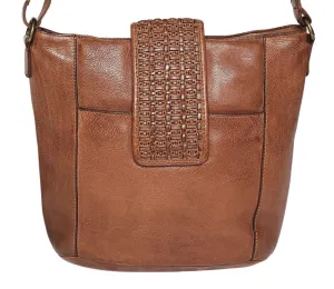 cow VT leather x body bucket (7769)