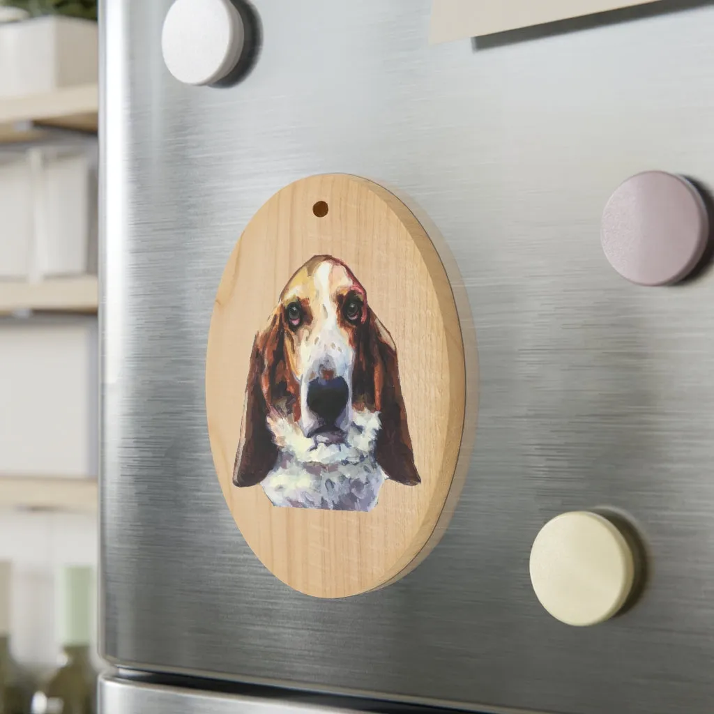 Custom Oval Wooden Ornament with Portrait