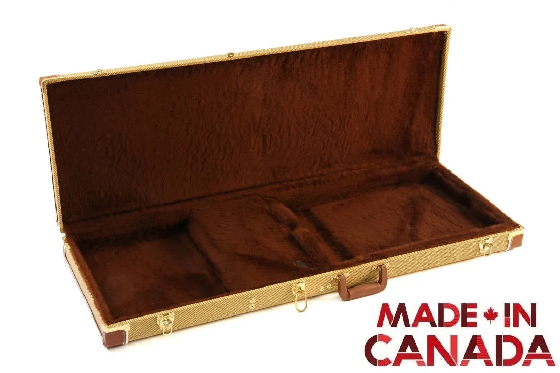 Deluxe Tweed Hardshell Rectangle Electric Guitar Case Model 230TW (Made In Canada)