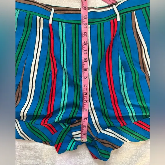 Diane von Furstenberg Shiana Linen-Blend Short, size 14, NWT