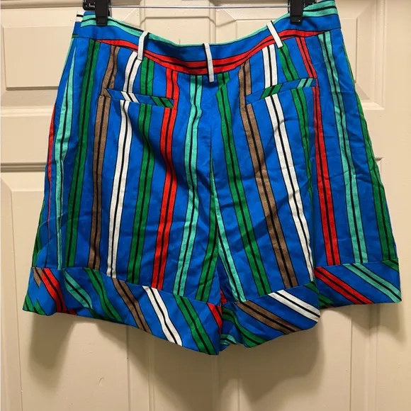 Diane von Furstenberg Shiana Linen-Blend Short, size 14, NWT