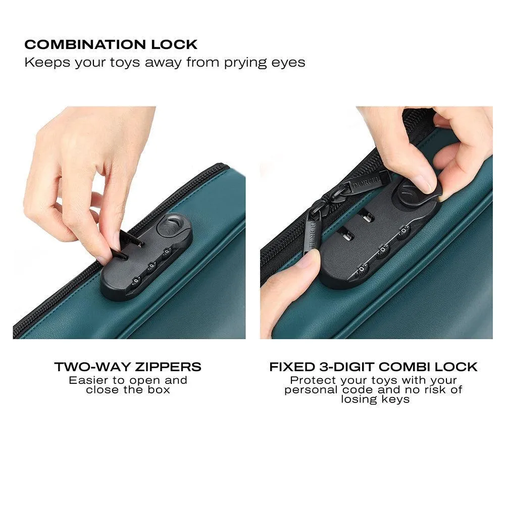 Dorcel Lockable Discreet Emerald Green Storage Box