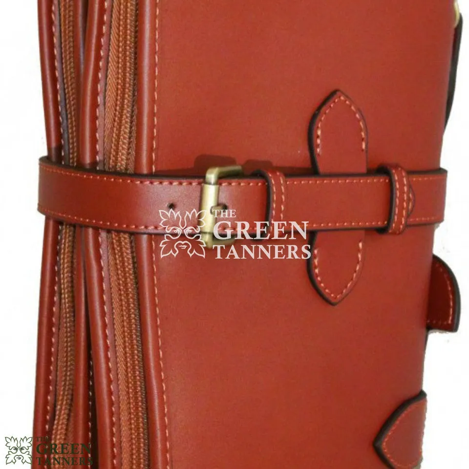 Double Leather Shotgun Case With Adjustable Shoulder Strap