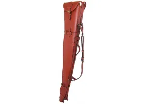 Double Leather Shotgun Case With Adjustable Shoulder Strap
