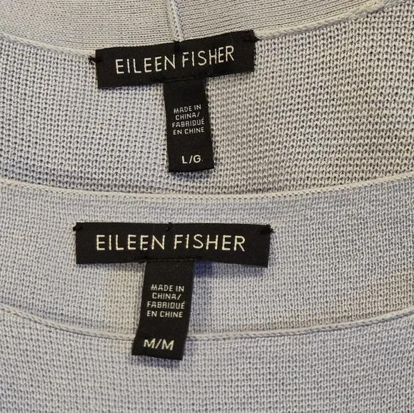 Eileen Fisher 2-Piece Silk/Organic Cotton Open Front Cardigan   Tank Top Set