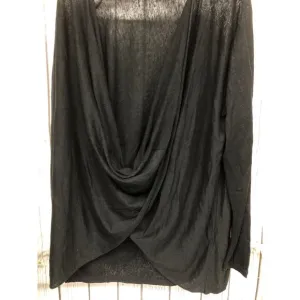 Eileen Fisher Black Scoop Neck Top Ladies Size Medium