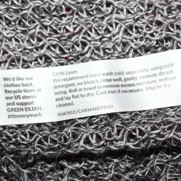 Eileen Fisher Linen Open Weave Cardigan