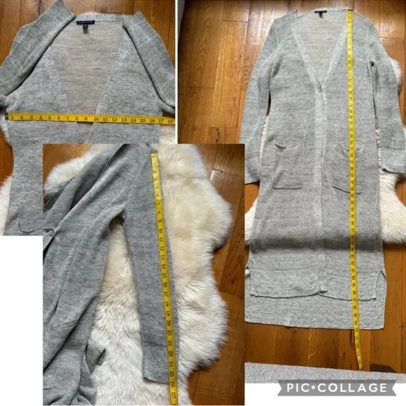 Eileen Fisher Organic Linen Melange Cardigan Size M