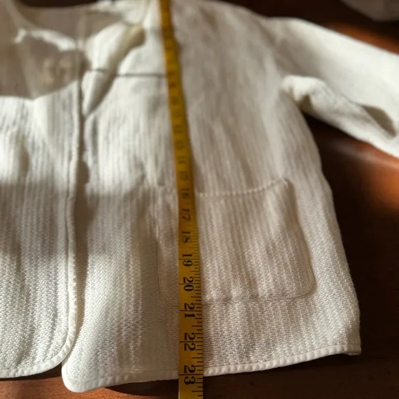 Eileen Fisher, the Fisher Project SZ Med linen cotton blend short sleeve jacket.