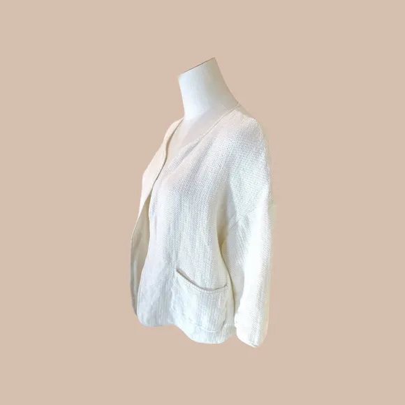 Eileen Fisher, the Fisher Project SZ Med linen cotton blend short sleeve jacket.