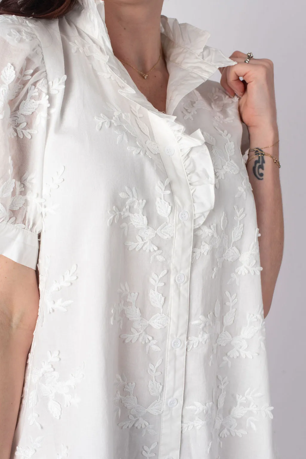 Ella Floral Applique Mini Dress