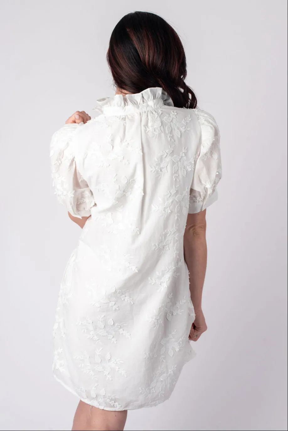 Ella Floral Applique Mini Dress