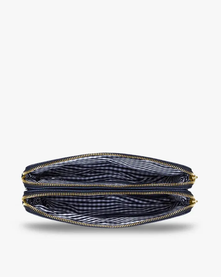 ELMS KING DOUBLE BOWERY WALLET FRENCH NAVY