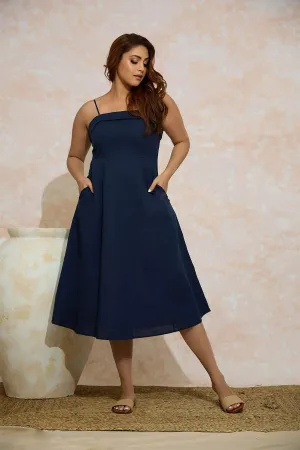Ember Hues Linen Dress