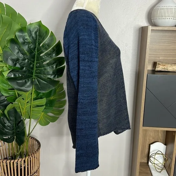 Emporio Armani • long sleeve vneck sweater linen/cotton