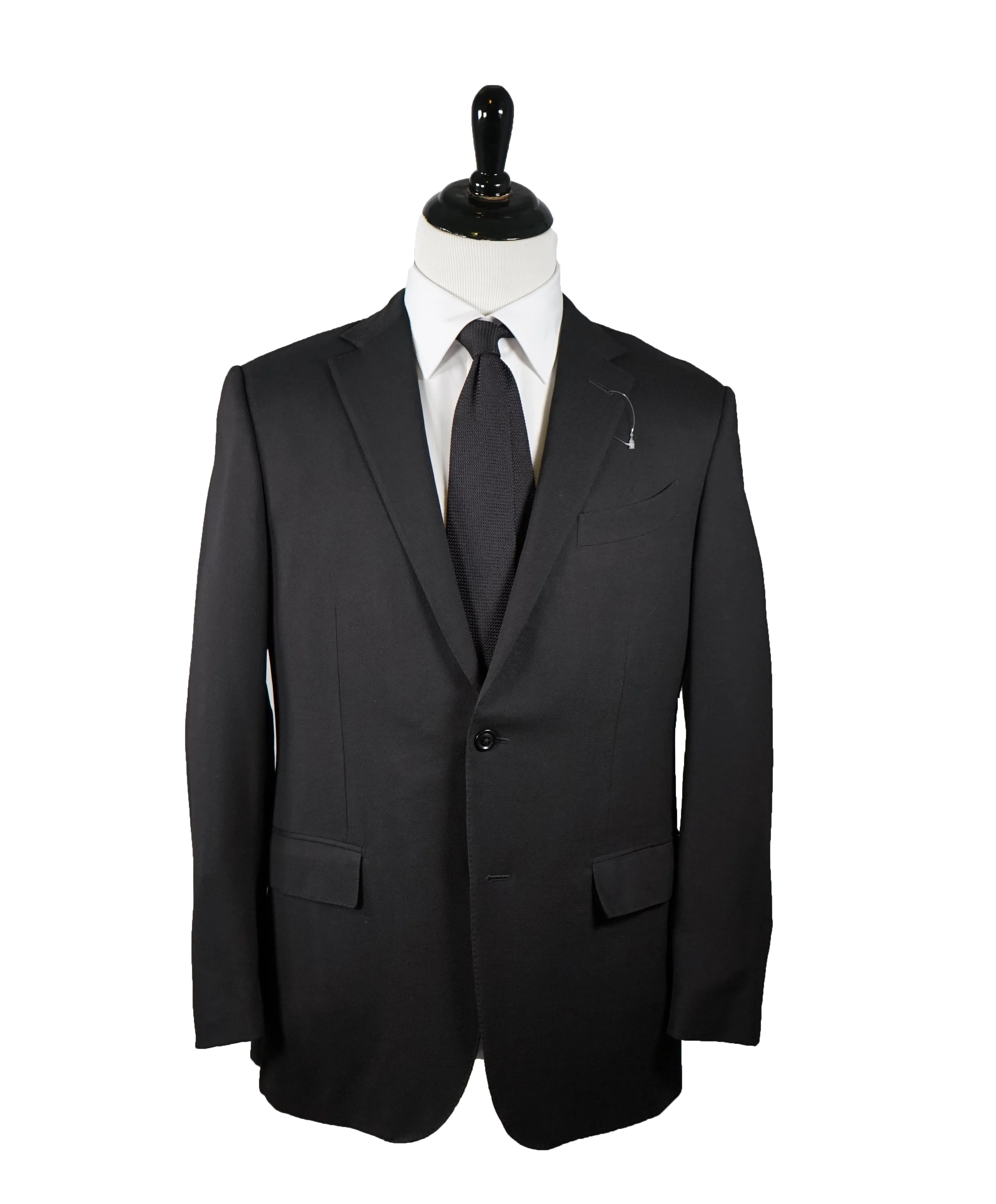 ERMENEGILDO ZEGNA - “Cool Effect” Black Hopsack Weave “10 Pocket" Blazer - 40R