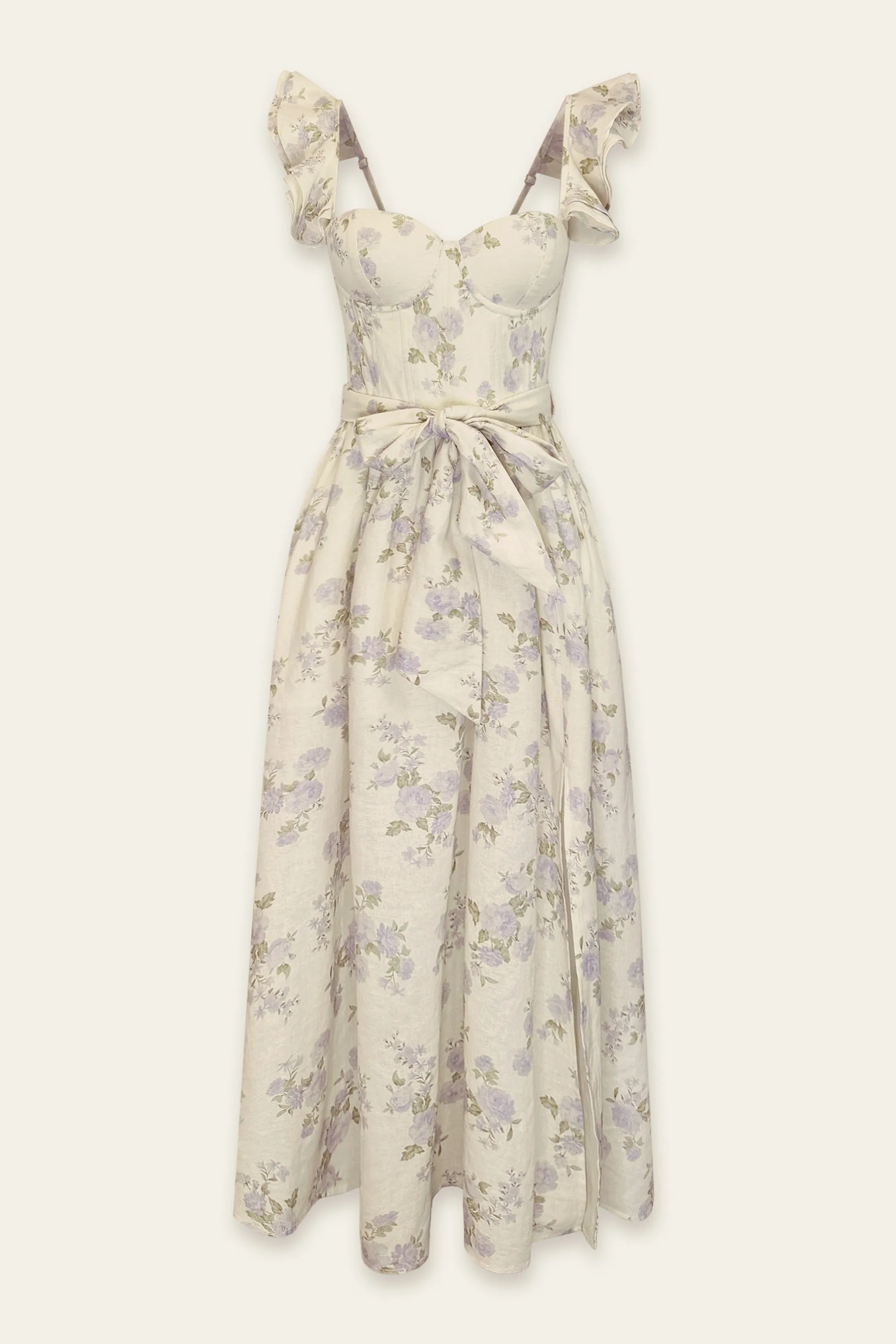 Evelyn Corset Flutter Dress