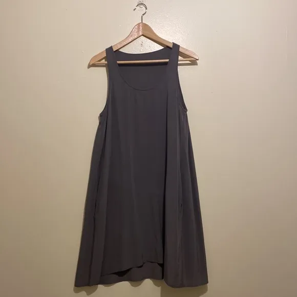 Everlane silk dress with pockets.