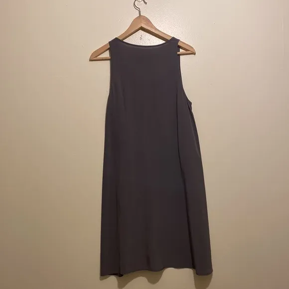 Everlane silk dress with pockets.