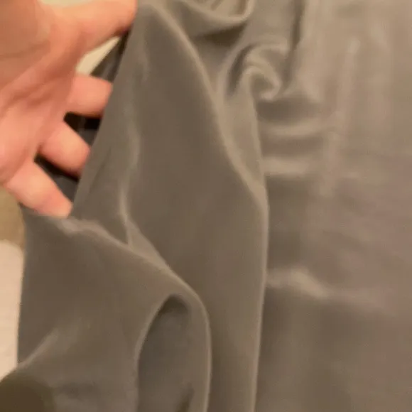 Everlane silk dress with pockets.
