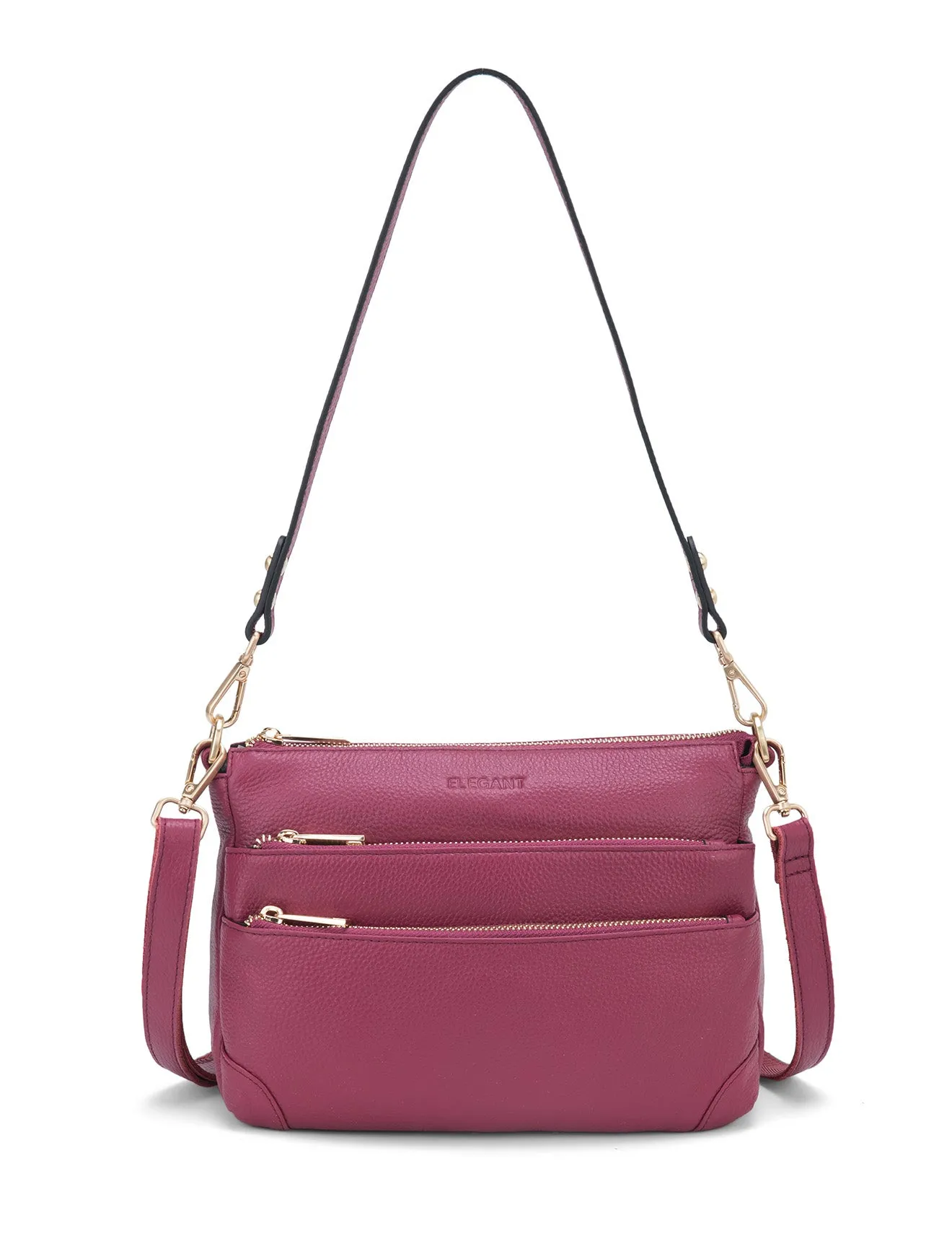 FAITH LEATHER CROSS BODY BAG- E1-0749-RAS- SALE