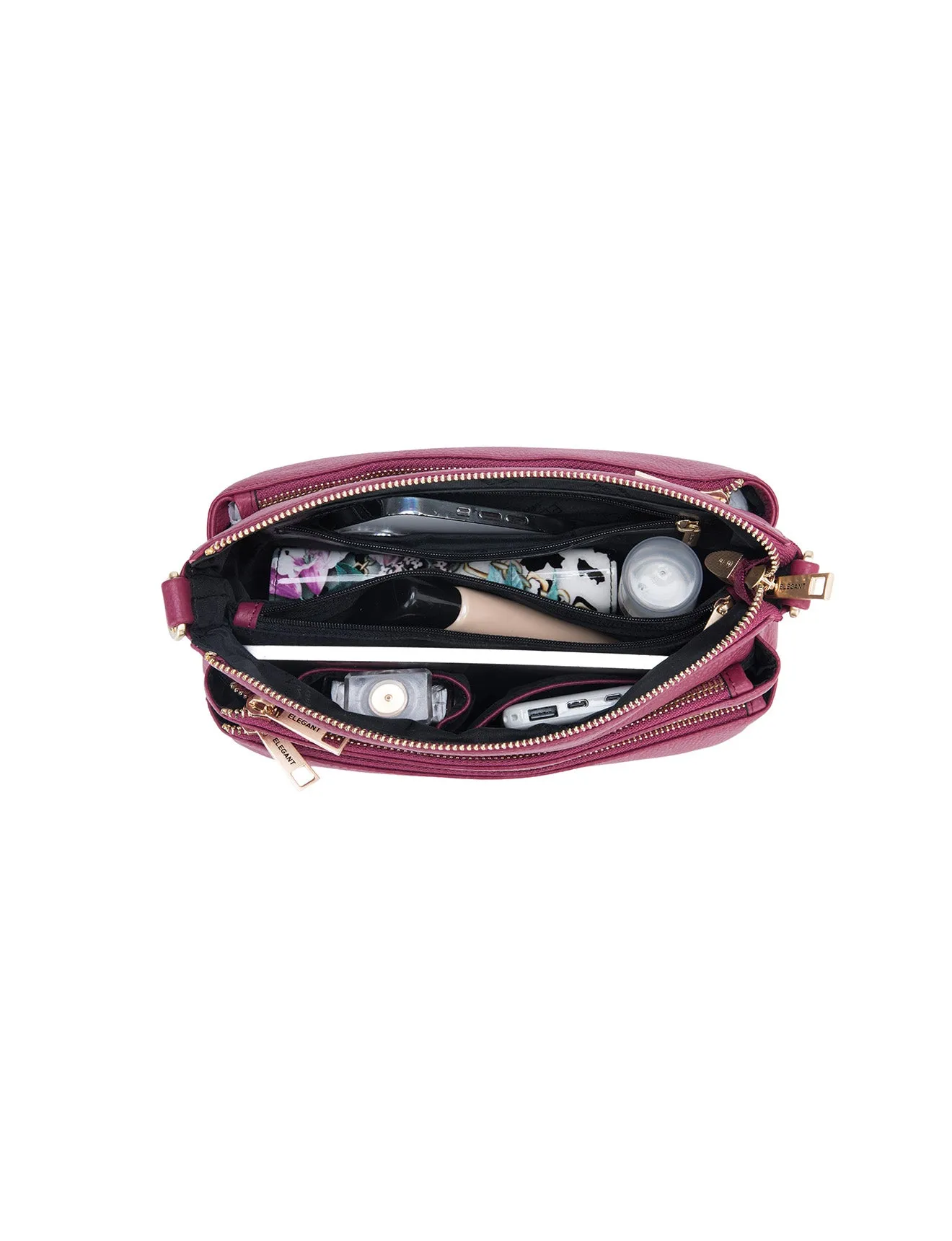 FAITH LEATHER CROSS BODY BAG- E1-0749-RAS- SALE