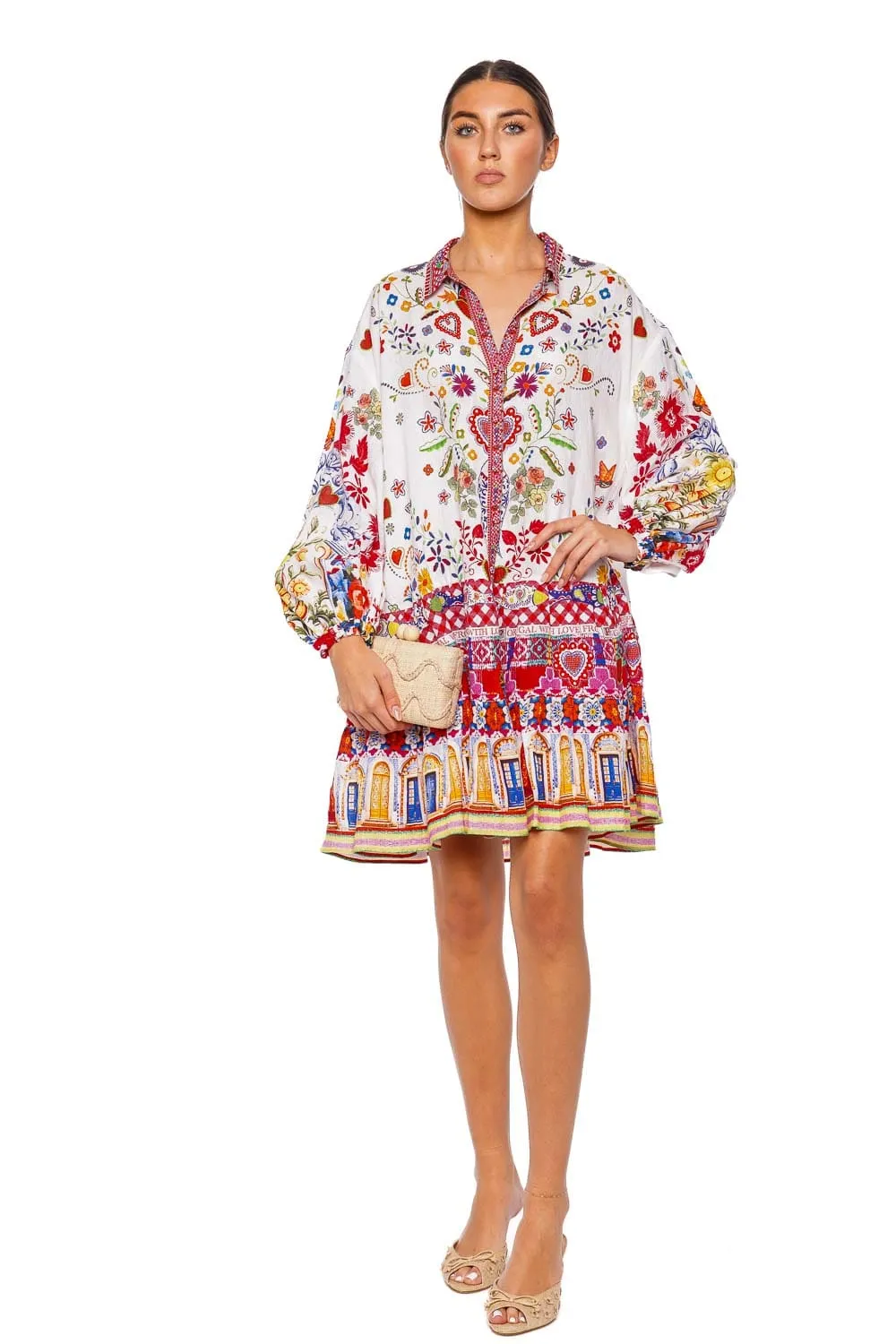Faith Luck & Justice Long Sleeve Mini Dress