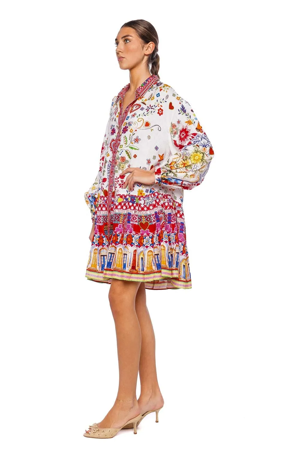 Faith Luck & Justice Long Sleeve Mini Dress