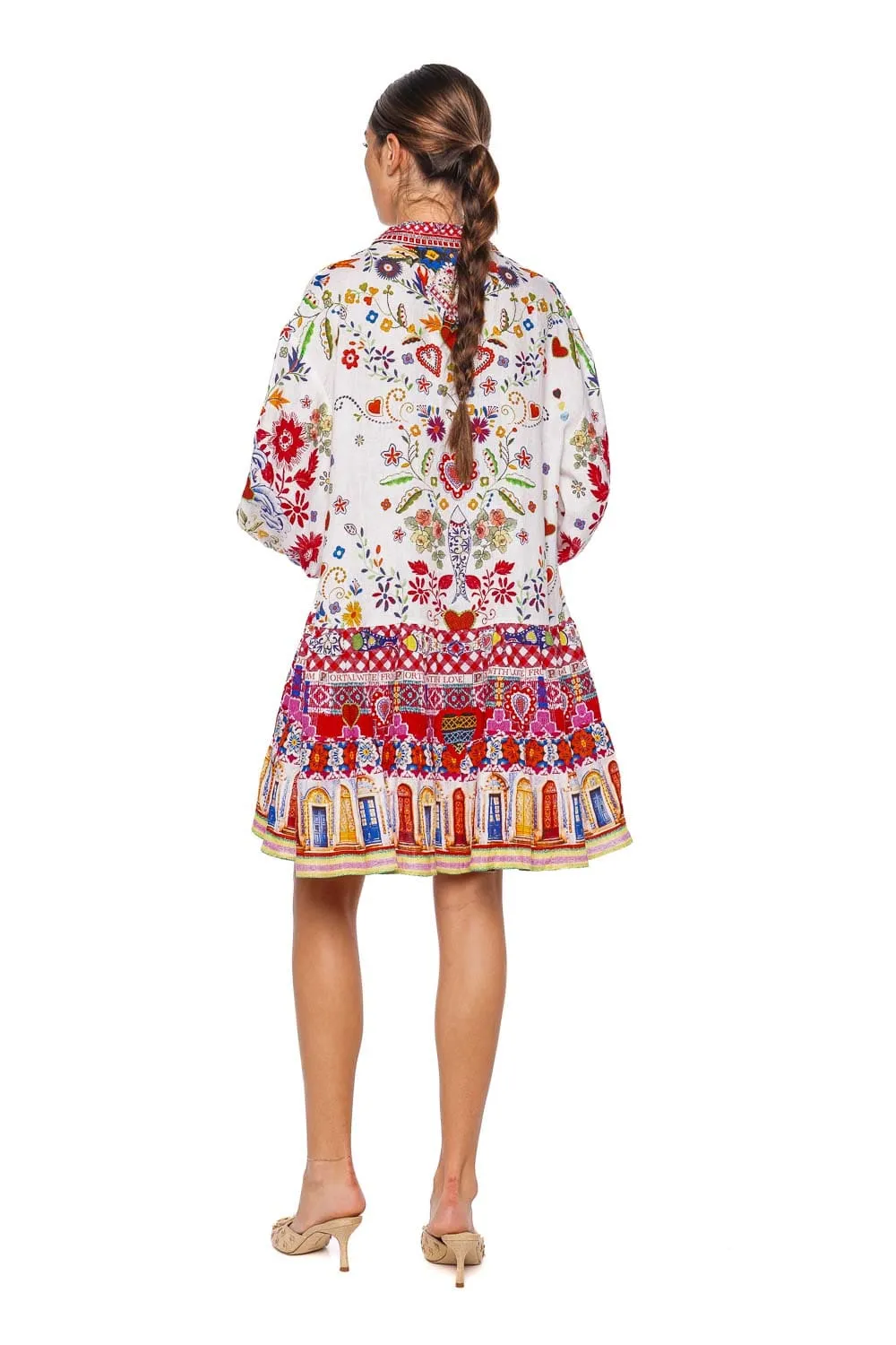 Faith Luck & Justice Long Sleeve Mini Dress